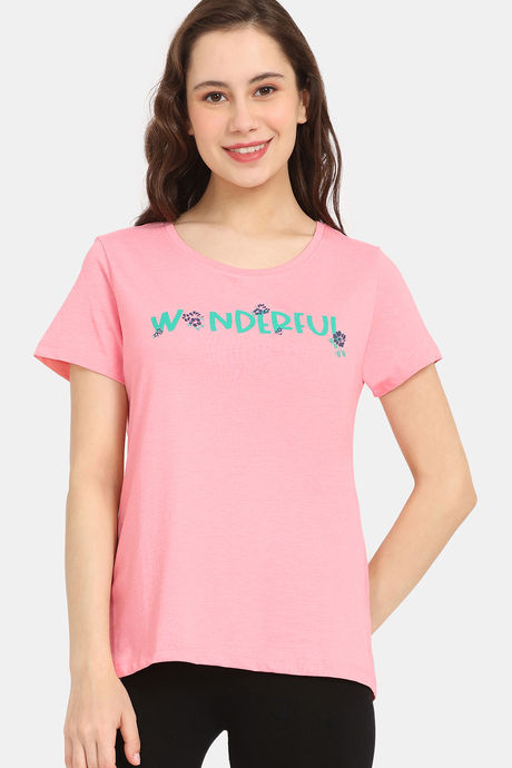 Rosaline Bloom Fest Knit Cotton Top (Pack of 2) - Blue Pink — image 2